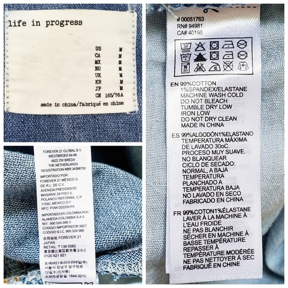 life in progress | Light Wash Denim Short Overalls - Picture 14 of 14